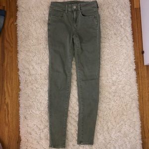 Skinny Olive Green Jeans